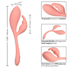 Vibrador Elle Liquid Silicone Bunny - Cake Sex Shop 2