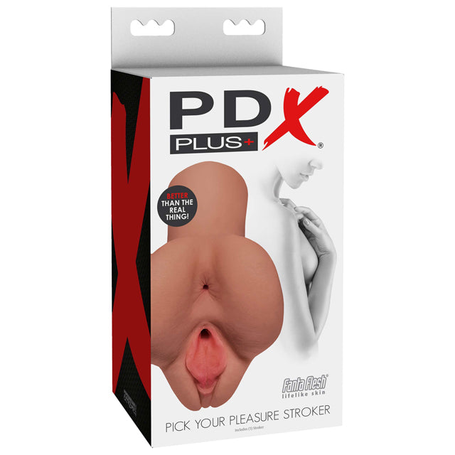 Masturbador PDX Plus Pick Your Pleasure Stroker- Tan - Cake Sex Shop