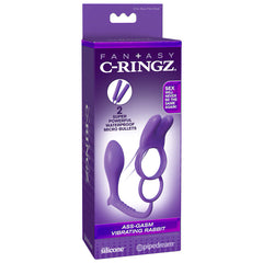 Anillo Fantasy C-Ringz Ass-gasm Vibrating Rabbit - Purple - Cake Sex Shop 2
