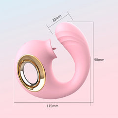 Vibrador Rose Pink Dual Stimulator - Cake Sex Shop 2 3 4