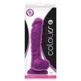 Dildo Colours Dual Density - 20 cm - Purple - Cake Sex Shop