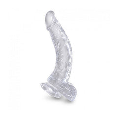 Dildo King Cock Clear - 19 cm Cock With Balls - Cake Sex Shop 2