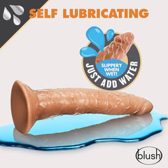 Dildo Dr. Skin Glide - 19 cm Self Lubricating Dildo - Mocha - Cake Sex Shop 2 3