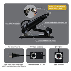 Máquina Sexual Bang & Scream - 23 cm - Cake Sex Shop 2