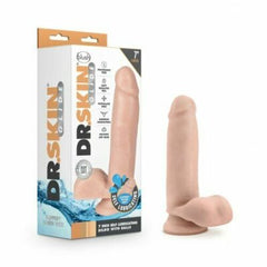 Dildo Dr. Skin Glide - 18 cm Self Lubricating Dildo with Balls - Vanilla - Cake Sex Shop
