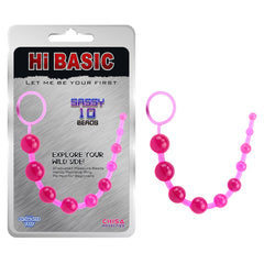 Perlas Hi Basic Sassy Anal Beads - Pink - Cake Sex Shop