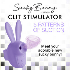 Succionador Shegasm Sucky Bunny Clit Stimulator Purple - Cake Sex Shop 2 3 4