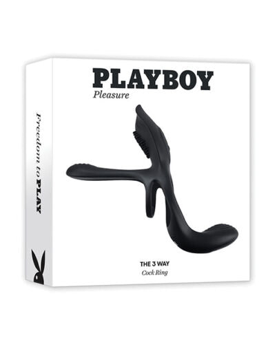 Anillo Playboy Pleasures The 3 Way - Cake Sex Shop