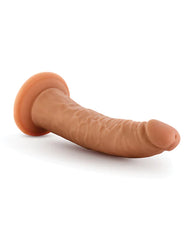 Dildo Dr. Skin Glide - 19 cm Self Lubricating Dildo - Mocha - Cake Sex Shop 2 3 4