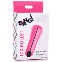 Bala Vibradora Bang 10 X Rechargeable Vibrating Bullet Pink - Cake Sex Shop
