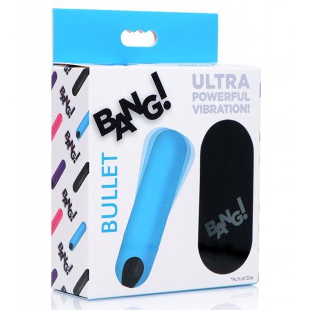 Bala Vibradora Bang Vibrating Bullet Remote Control - Blue - Cake Sex Shop