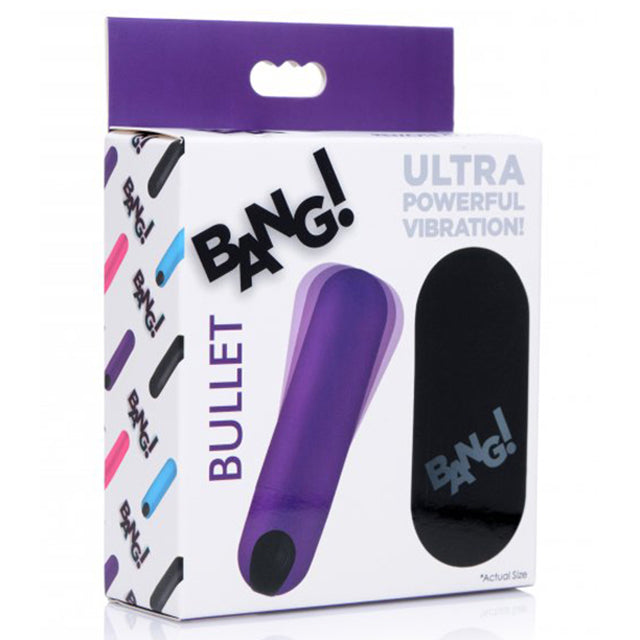 Bala Vibradora Bang Vibrating Bullet Remote Control - Purple - Cake Sex Shop