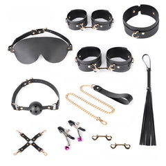 Bondage Kit Black Flogging Travel Set 1
