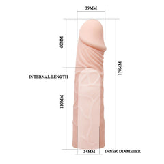 Funda extensora de pene 17 cm