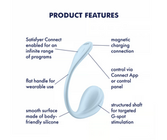 Vibrador Satisfyer Smooth Petal Connect App – Mint - Cake Sex Shop 2 3
