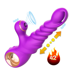 Vibrador Succionador Thrusting Bald - Cake Sex Shop 2