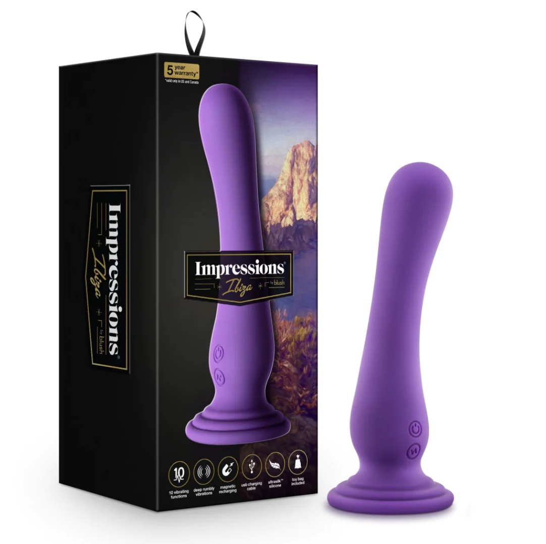 Dildo Impressions Ibiza Curved G-Spot Plum - 20 cm - Cake Sex Shop