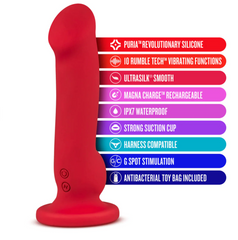 Dildo Impressions Las Vegas G-Spot Crimson - 21 cm - Cake Sex Shop 2