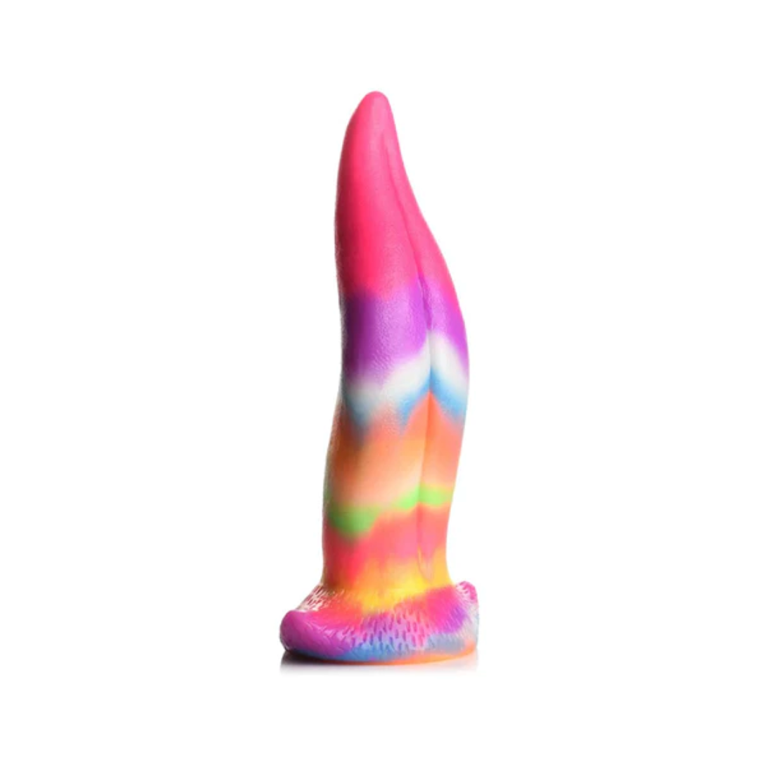 Dildo Unicorn Kiss Unicorn Tongue Glow-in-the-Dark - 19 cm - Cake Sex Shop