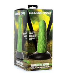 Dildo Radioactive Reptile Thick Scaly - 16 cm - Cake Sex Shop 2 3 4