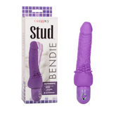 Dildo Bendie Stud Cliterrific Purple 7.5" - Cake Sex Shop