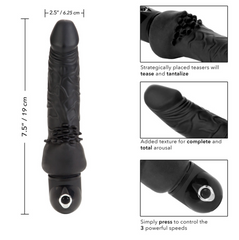 Dildo Bendie Stud Cliterrific Black - 19 cm - Cake Sex Shop 2