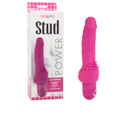 Dildo Bendie Stud Cliterrific Pink - 19 cm - Cake Sex Shop