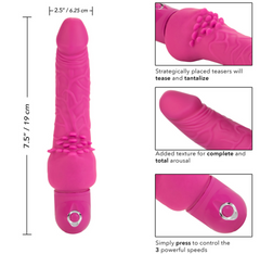Dildo Bendie Stud Cliterrific Pink - 19 cm - Cake Sex Shop 2
