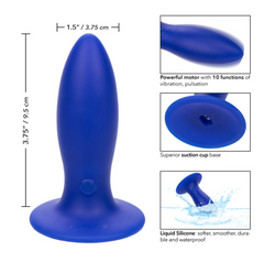 Plug Admiral® Liquid Silicone Vibrating Torpedo - Cake Sex Shop 2