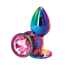 Plug Rear Assets Multicolor Pink- Medium - Cake Sex Shop