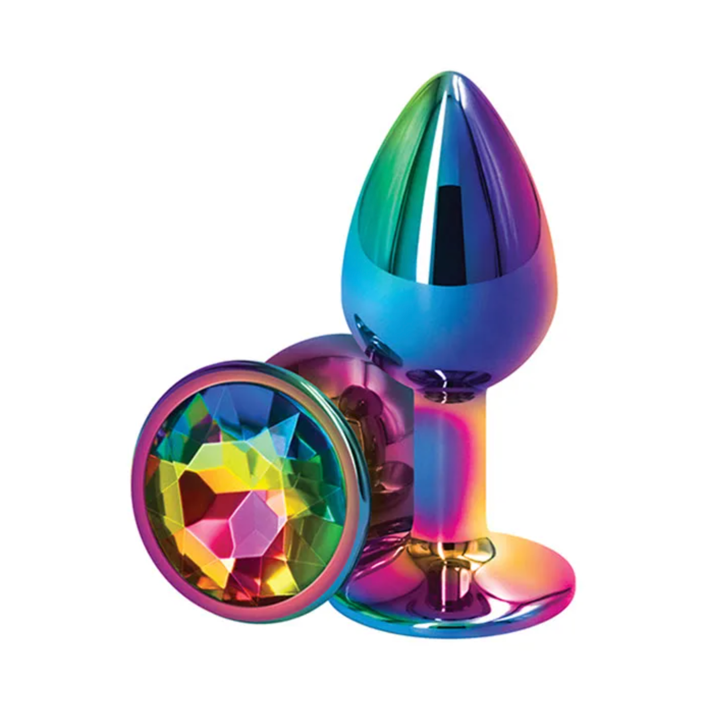 Plug Rear Assets Multicolor Rainbow - Small - Cake Sex Shop