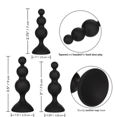 Set Plug Silicone Beaded Anal Kit - Cake Sex Shop 2 3