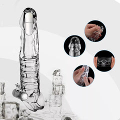 Extensión Clear Vibrating Penis Pro - Cake Sex Shop 2 3