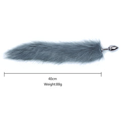 Colita Fox Faux Fur - Grey - Cake Sex Shop 2