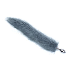 Colita Fox Faux Fur - Grey - Cake Sex Shop