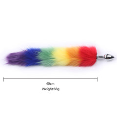 Colita Fox Faux Fur - Rainbow - Cake Sex Shop 2 3