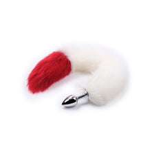 Colita Fox Faux Fur - White Red - Cake Sex Shop