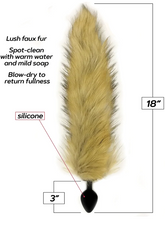 Colita Fox Tail Butt Plug Foxy Gold