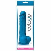 Dildo Colours Pleasures - 13 cm - Blue - Cake Sex Shop