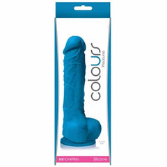 Dildo Colours Pleasures - 13 cm - Blue - Cake Sex Shop