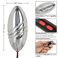 Bala Anal Rechargeable Colt Bullet Silver - Cake Sex Shop 2