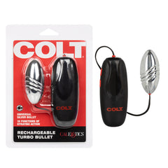 Bala Anal Rechargeable Colt Bullet Silver - Cake Sex Shop