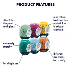 Huevo Masturbador Satisfyer Egg 6 Pack - Cake Sex Shop 2