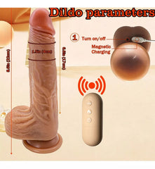 Dildo Rotador Sparks - 20 cm - Cake Sex Shop 2 3 4