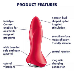 Plug Anal Satisfyer Rotator Plug 1+ - Cake Sex Shop 2