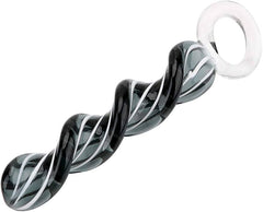 Dildo Black Glass Twirling Plug - 20 cm 3