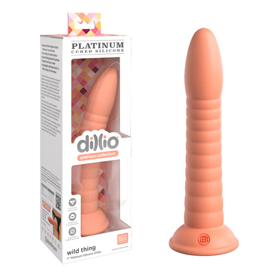 Dildo Dillio Platinum - 18 cm Wild Thing – Peach - Cake Sex Shop