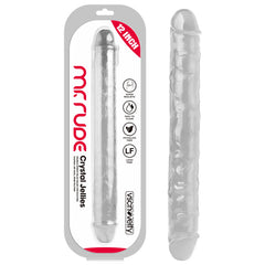 Dildo Doble Mr Rude Crystal Jellies Double Ended Dildo - Cake Sex Shop
