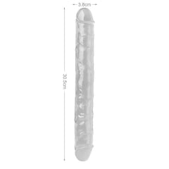 Dildo Doble Mr Rude Crystal Jellies Double Ended Dildo - Cake Sex Shop 2