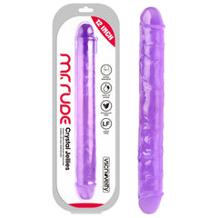 Dildo Doble Mr Rude Crystal Jellies Double Ended Dildo - Cake Sex Shop 2 3 4